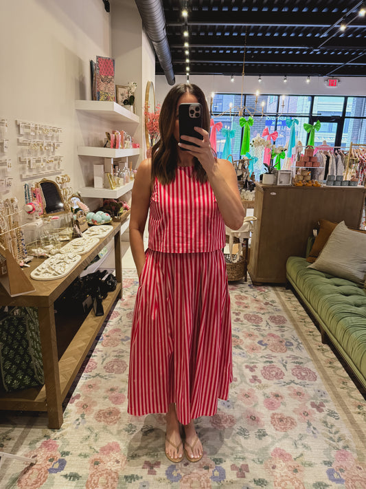The Melina Set in Red