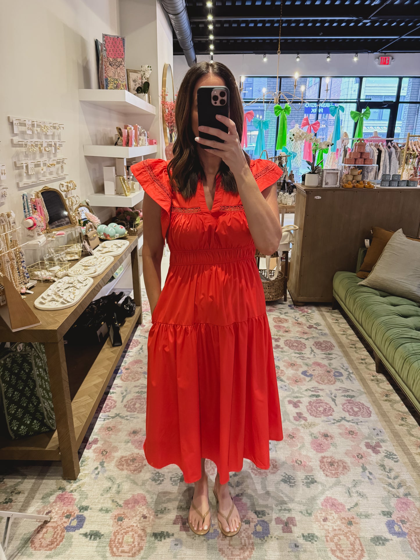 The Nellie Dress in Red