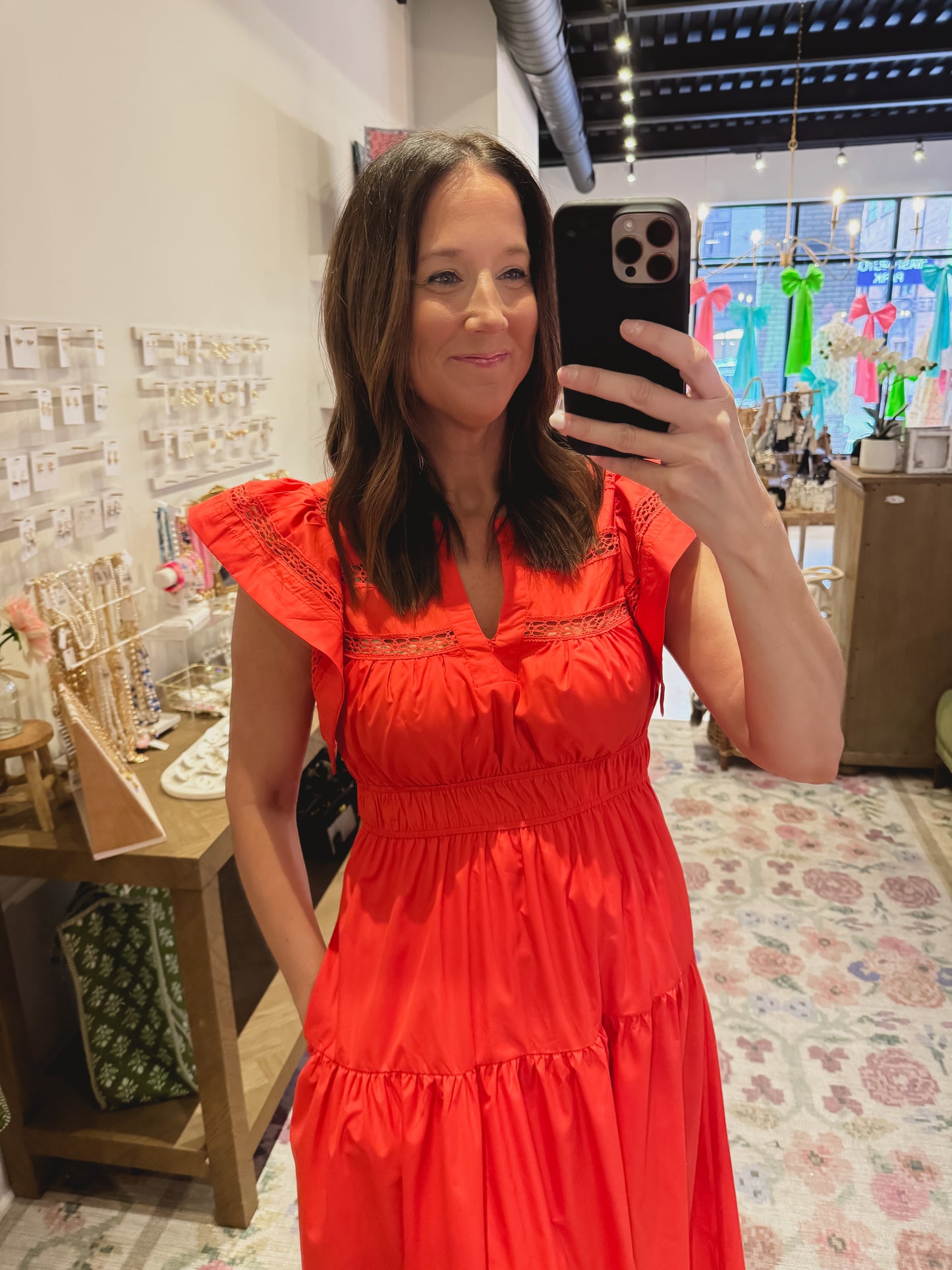 The Nellie Dress in Red