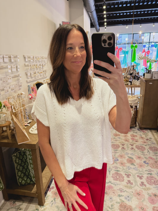 The Judi Sweater in White
