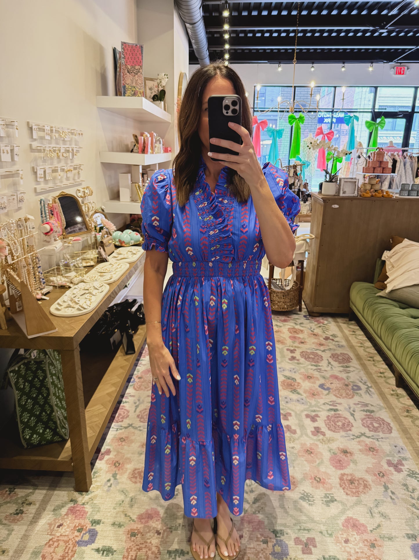 The Brenda Dress in Blue