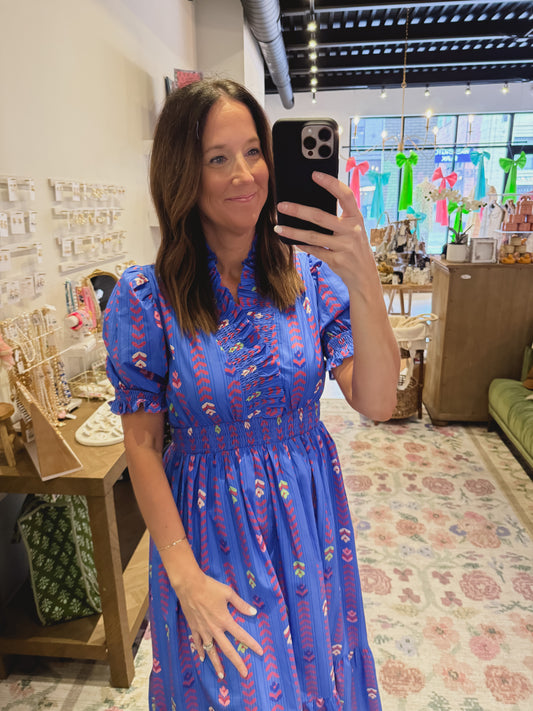 The Brenda Dress in Blue