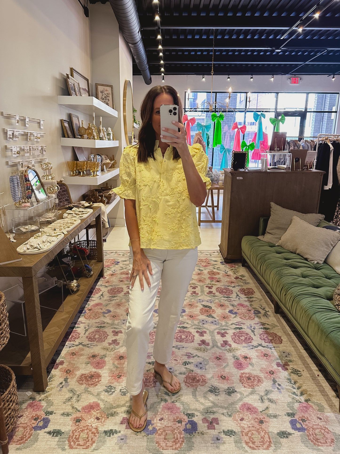 The Bella Top in Yellow