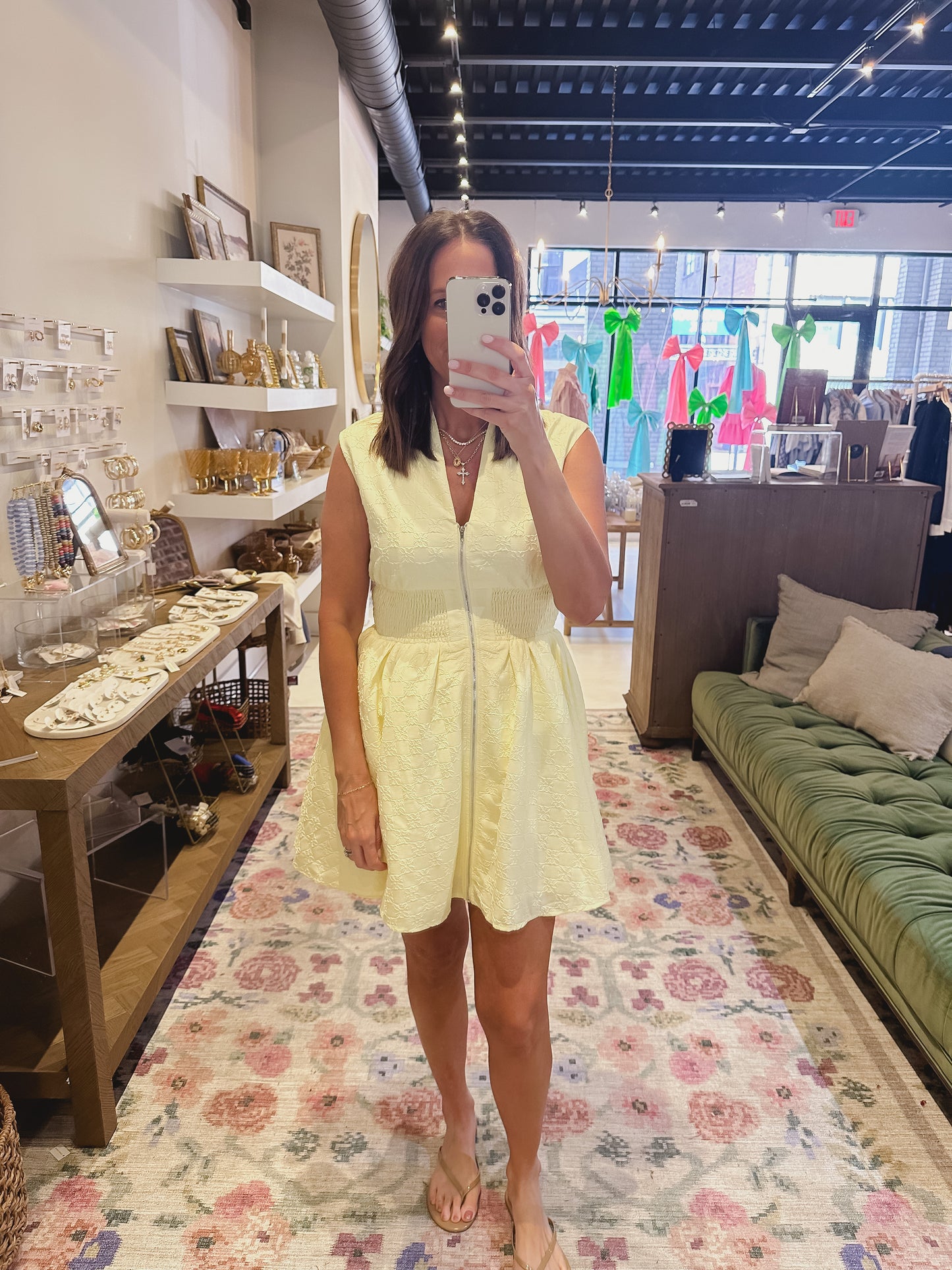 The Delilah Dress in Light Yellow