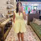 The Delilah Dress in Light Yellow