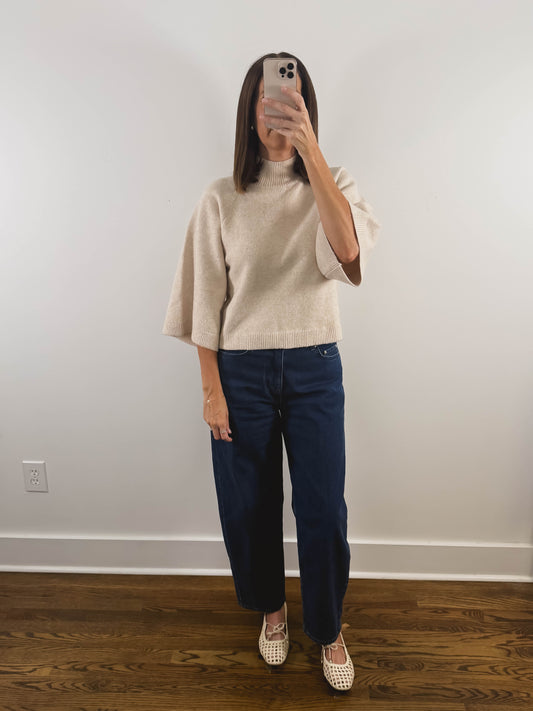 The Acorn Mock Neck in Oatmeal