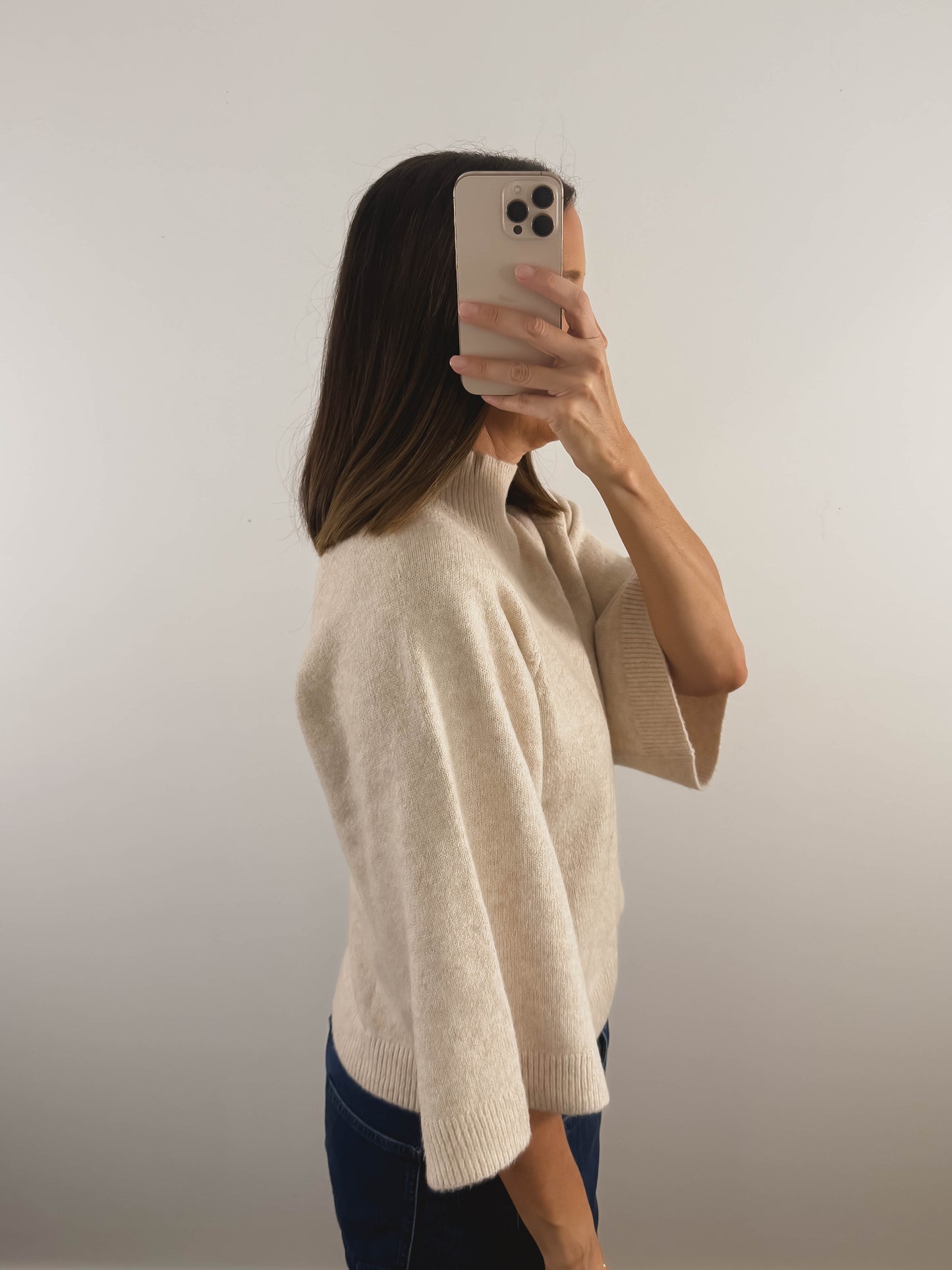 The Acorn Mock Neck in Oatmeal