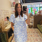The Sara Dress in Blue