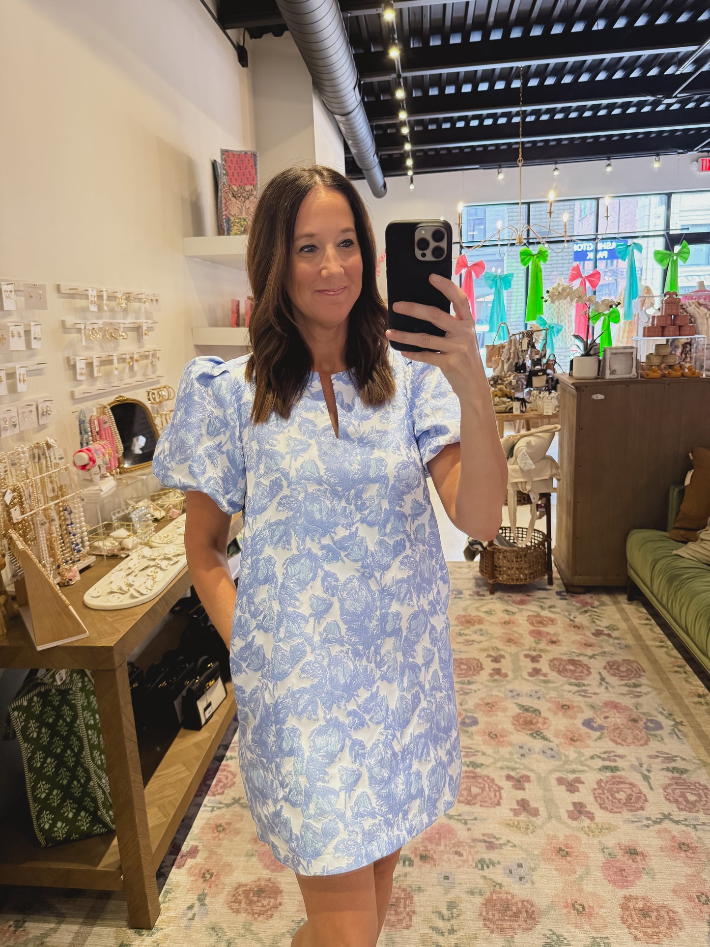 The Sara Dress in Blue