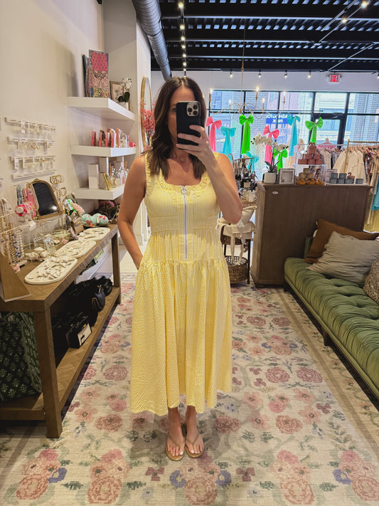 The Maddy Dress in Yellow