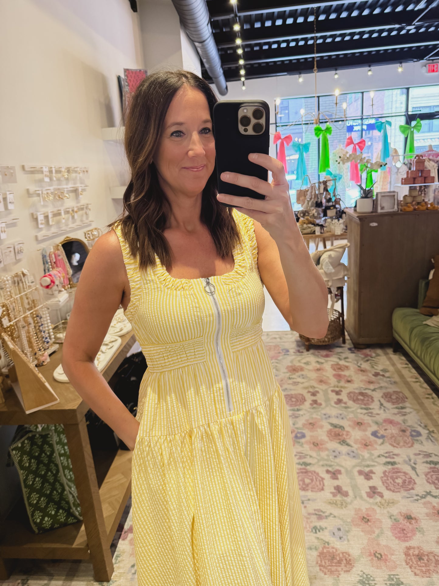The Maddy Dress in Yellow