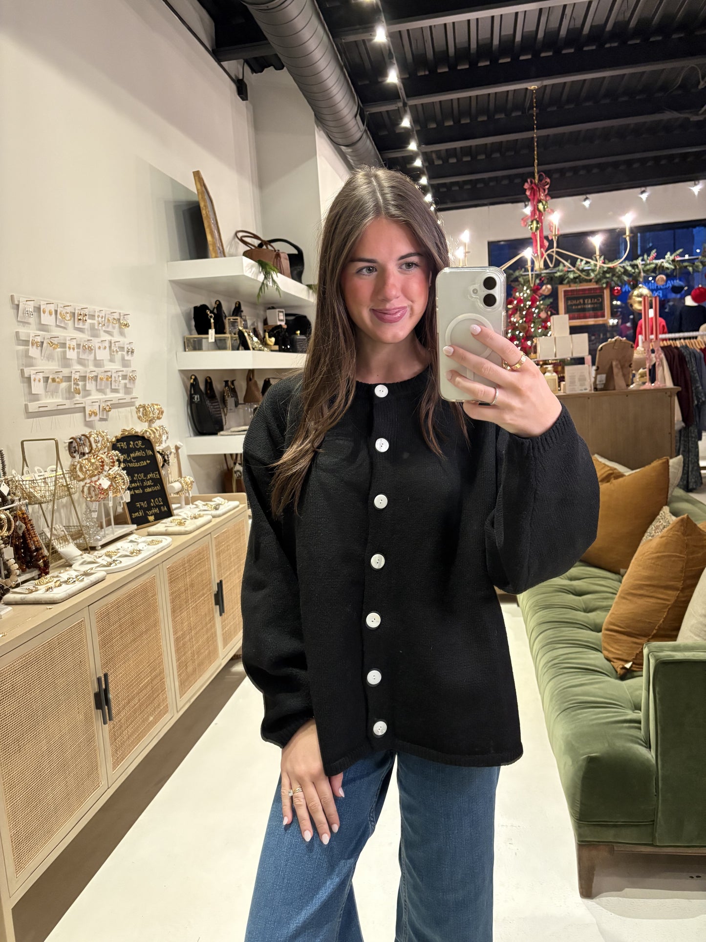 The Juniper Cardigan in Black