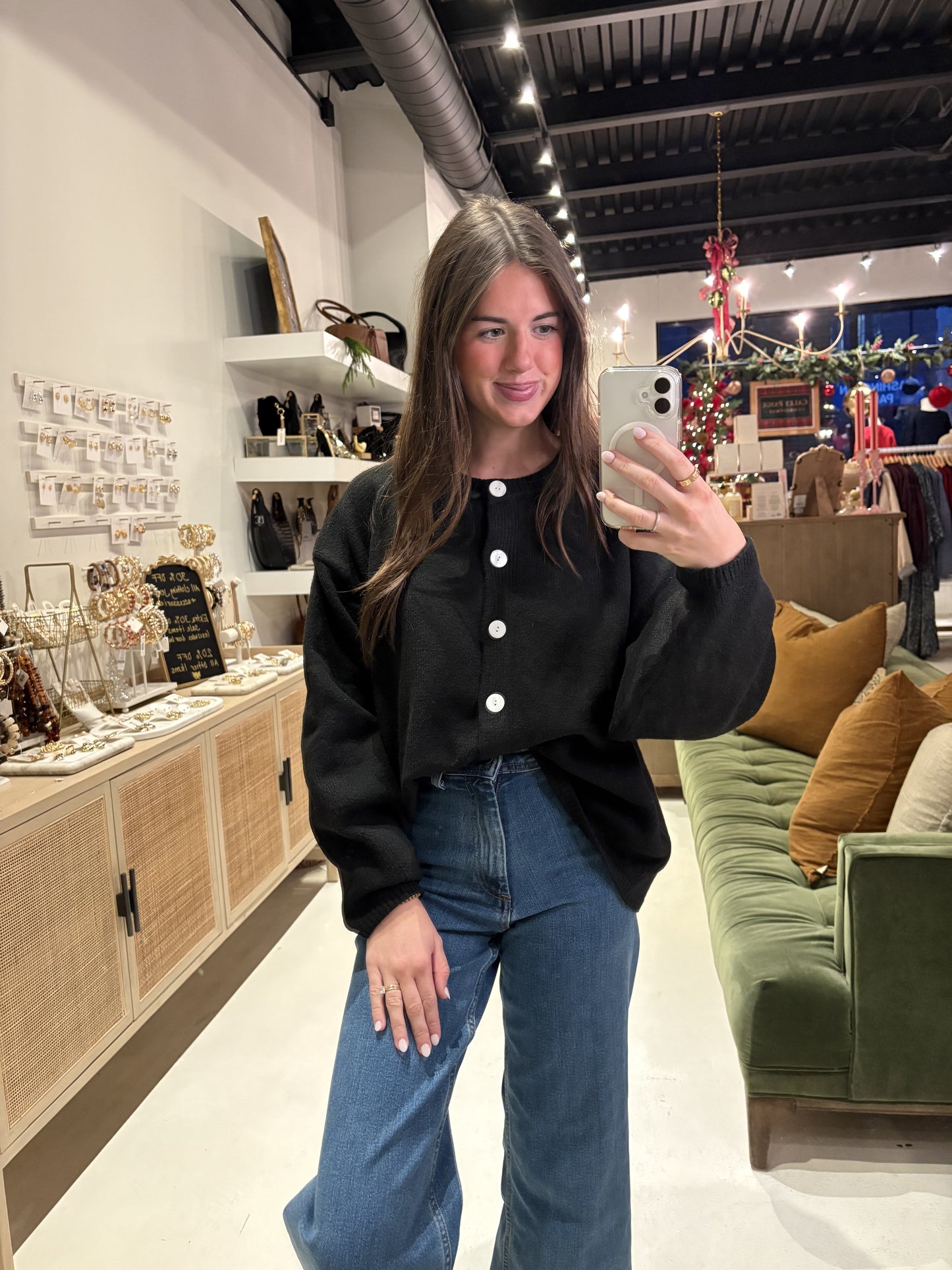 The Juniper Cardigan in Black