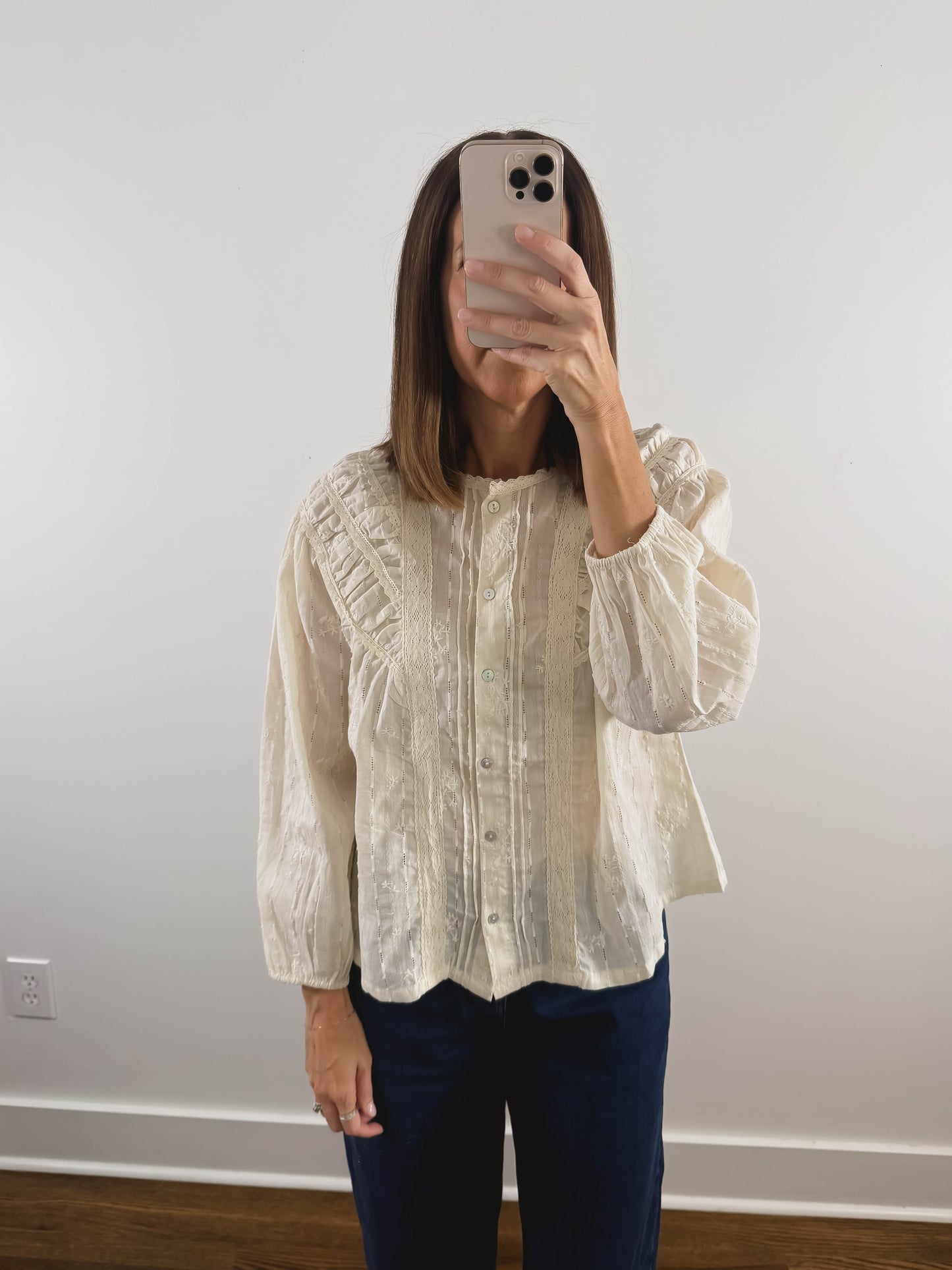 The Heirloom Button-Down in Cream