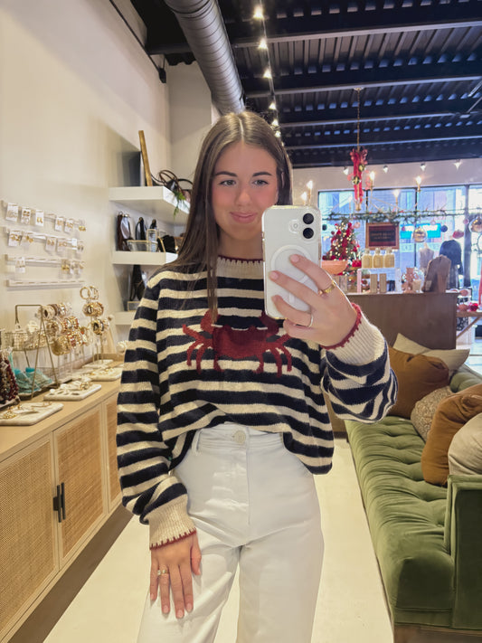 Striped Crab Sweater
