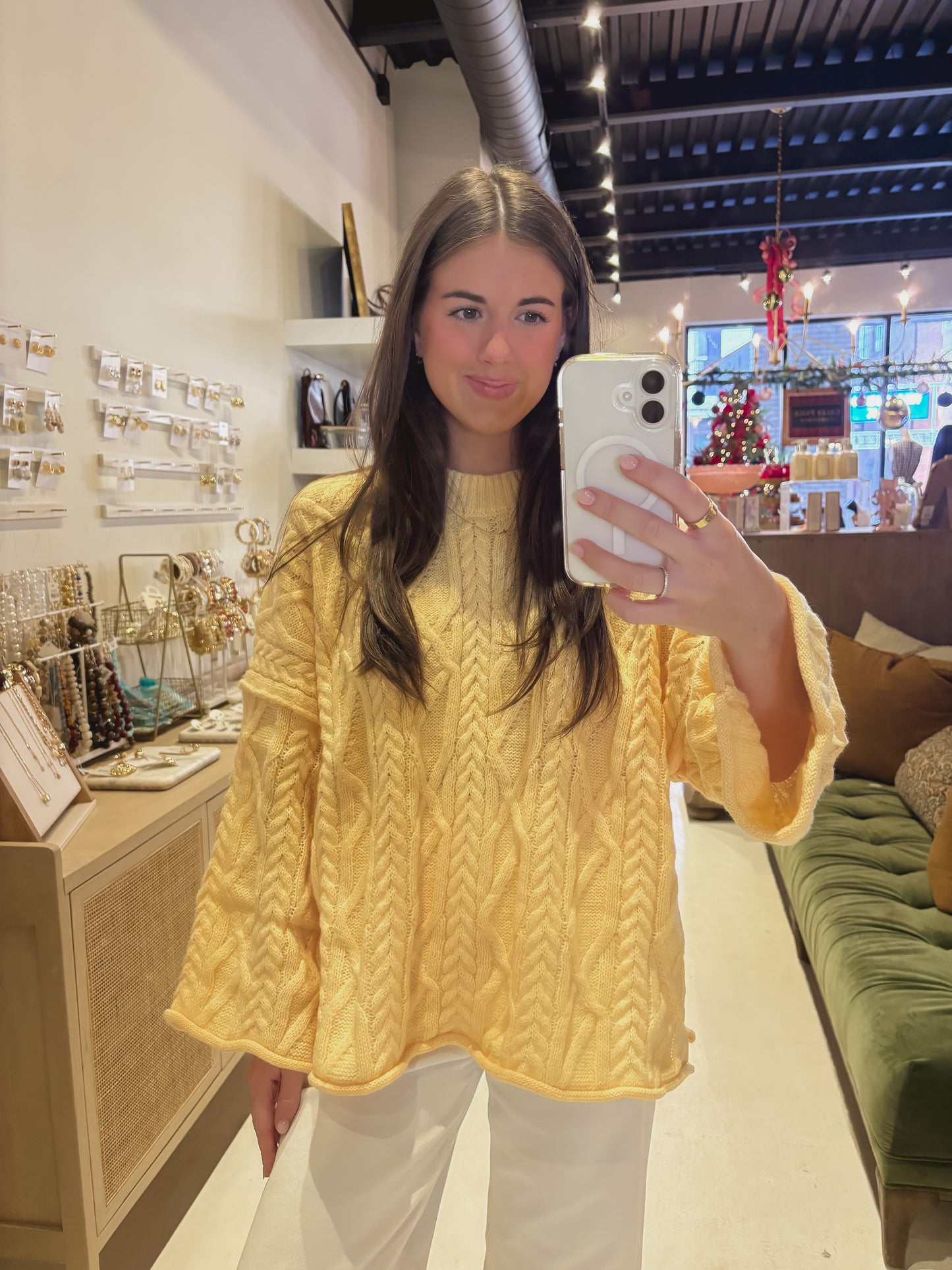 Bright Yellow Oversized Sweater