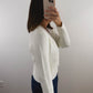 The Lace Collar Cardigan in White