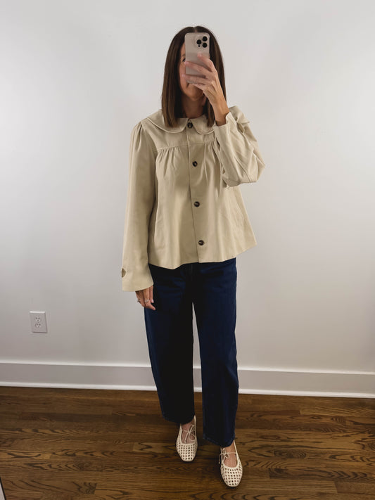 The Peter Pan Jacket in Cream