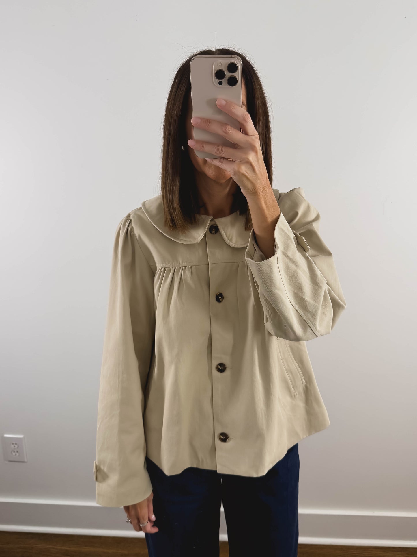 The Peter Pan Jacket in Cream