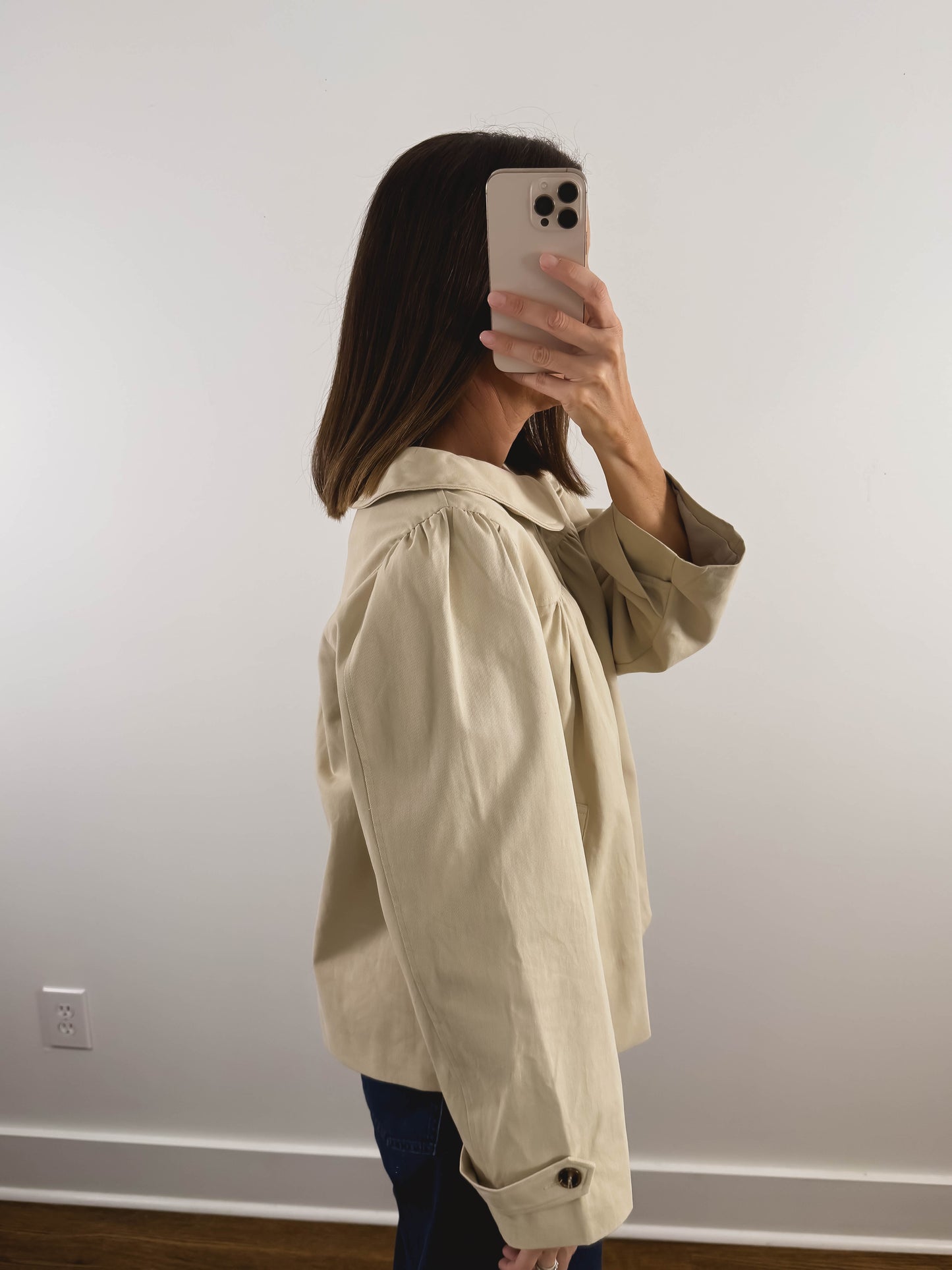 The Peter Pan Jacket in Cream