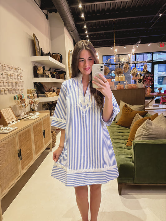 The Blue and White Striped Dress