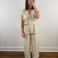 The Front Tie Vest Set (Sold Together)