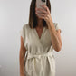 The Front Tie Vest Set (Sold Together)