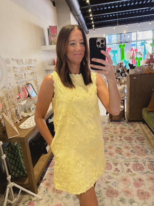 The Caroline Dress in Lemon