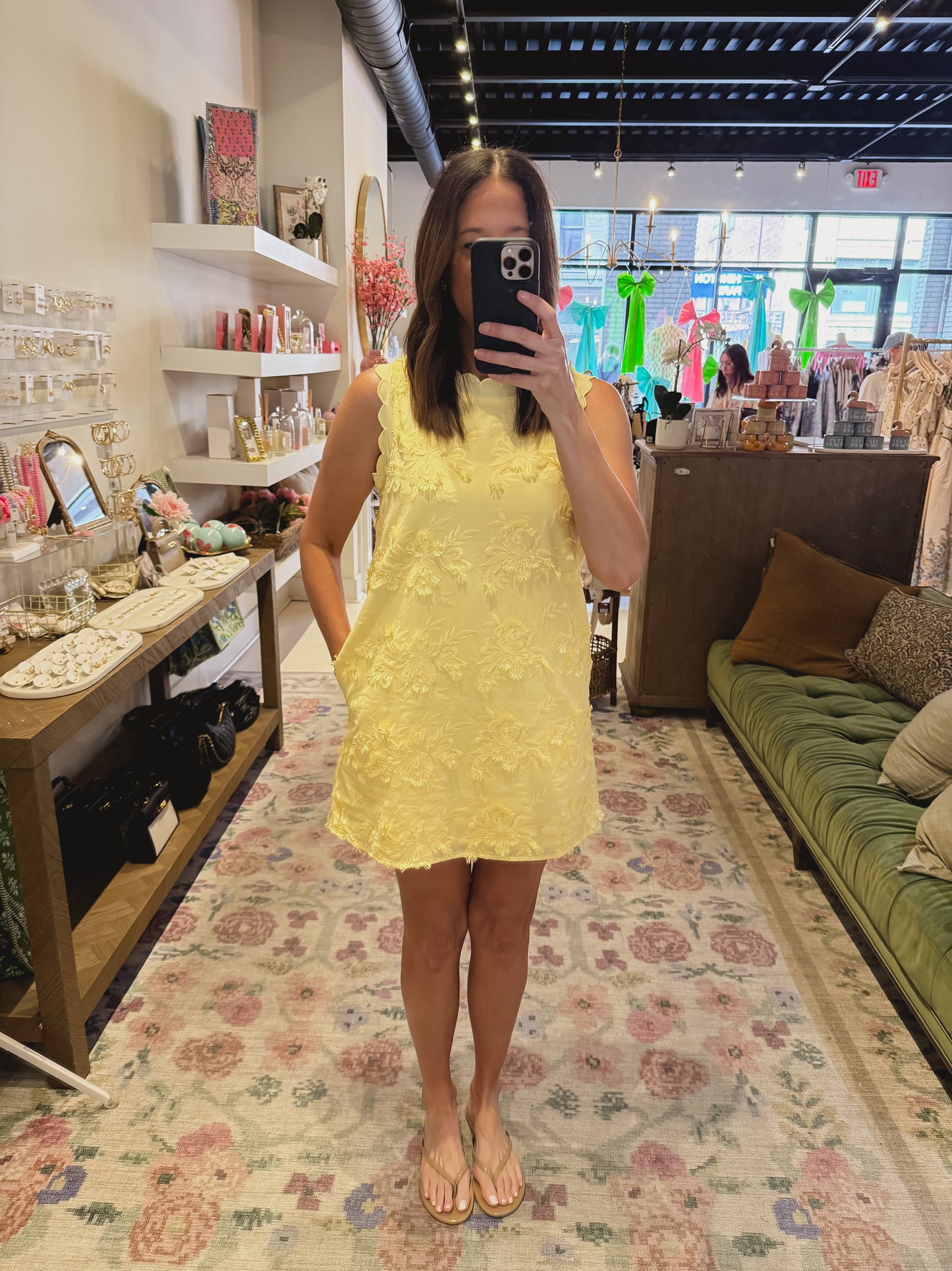 The Caroline Dress in Lemon