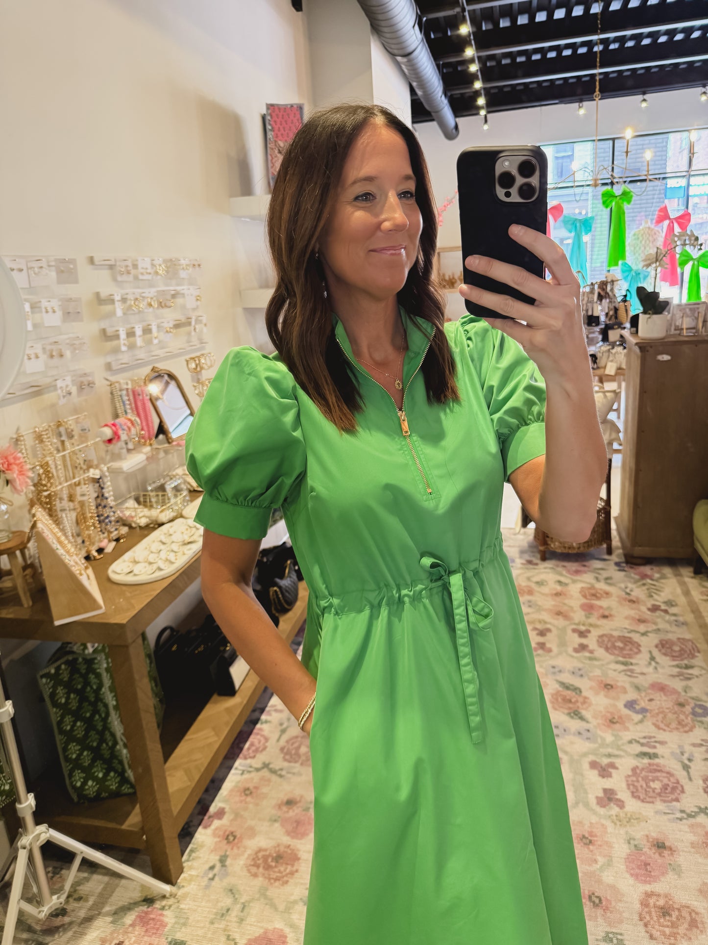 The Molly Dress in Green