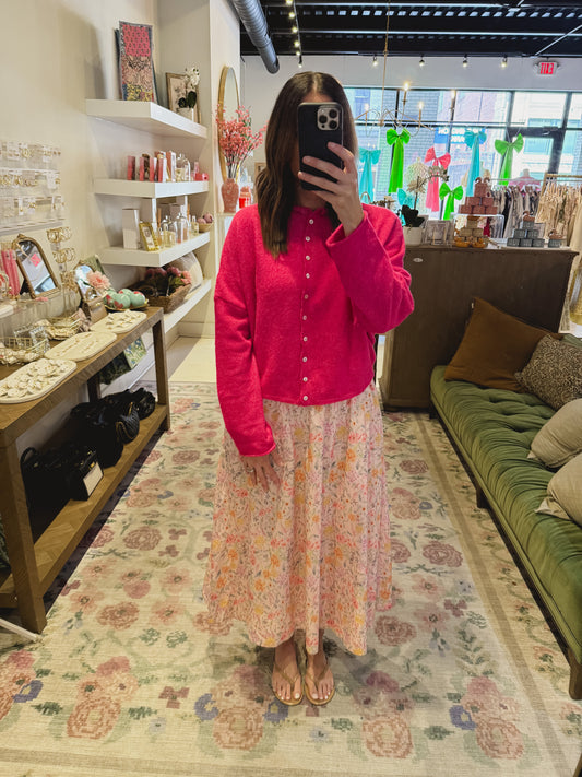 Floral Midi Skirt