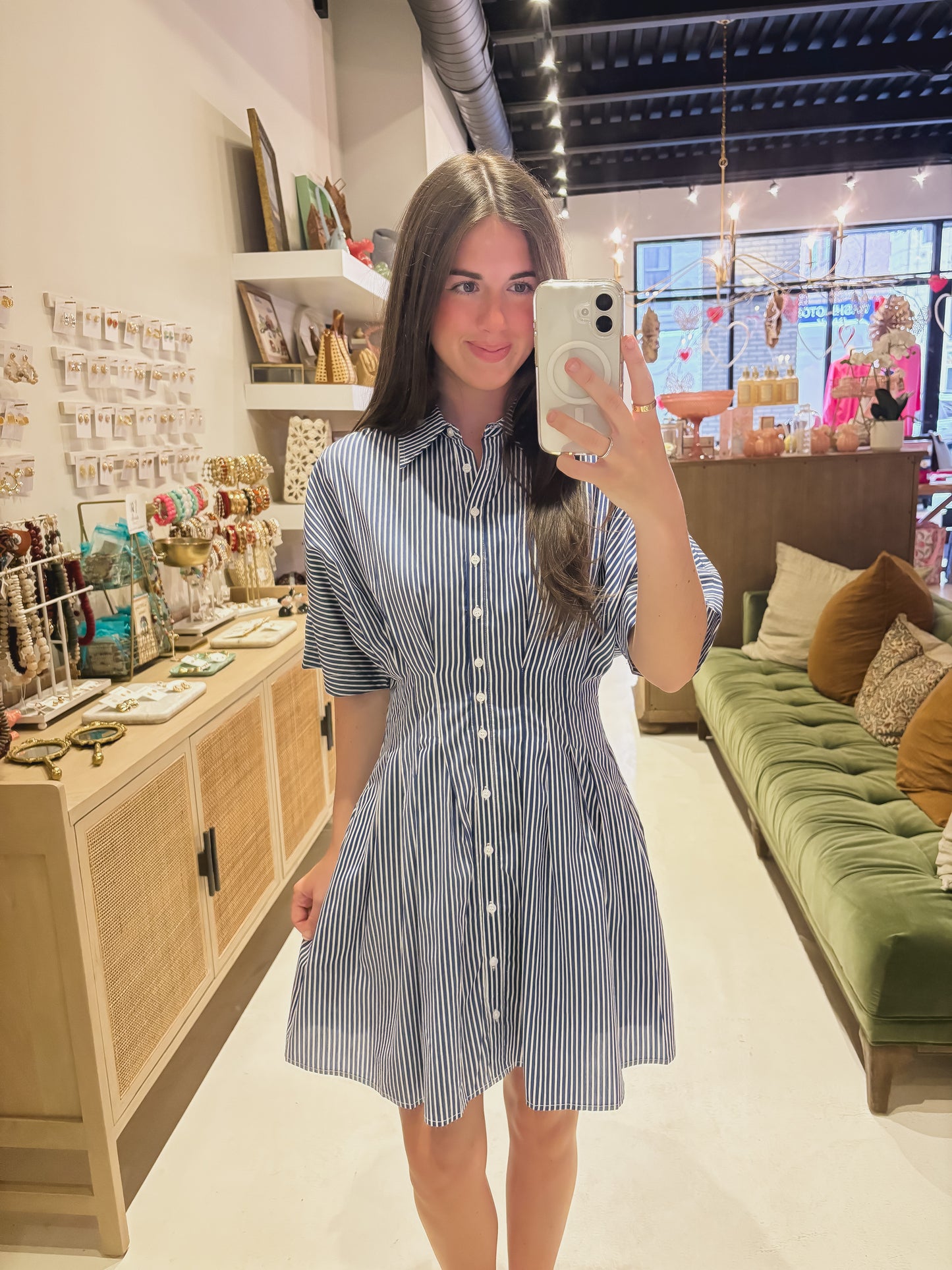 The Blue Striped Dress