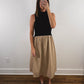 The Sunday Midi Dress in Black + Tan