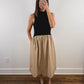 The Sunday Midi Dress in Black + Tan