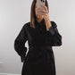 The Willow Belted Maxi Dress in Black