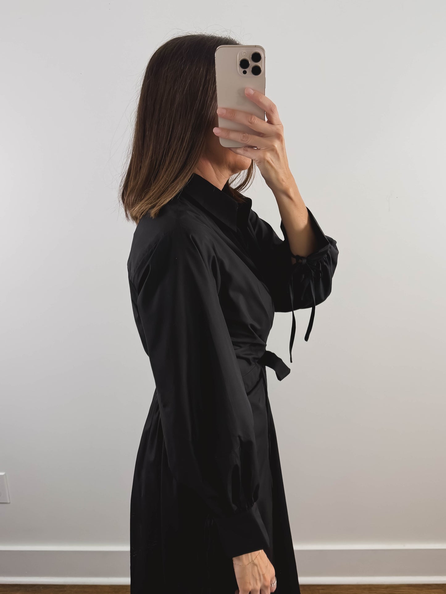 The Willow Belted Maxi Dress in Black