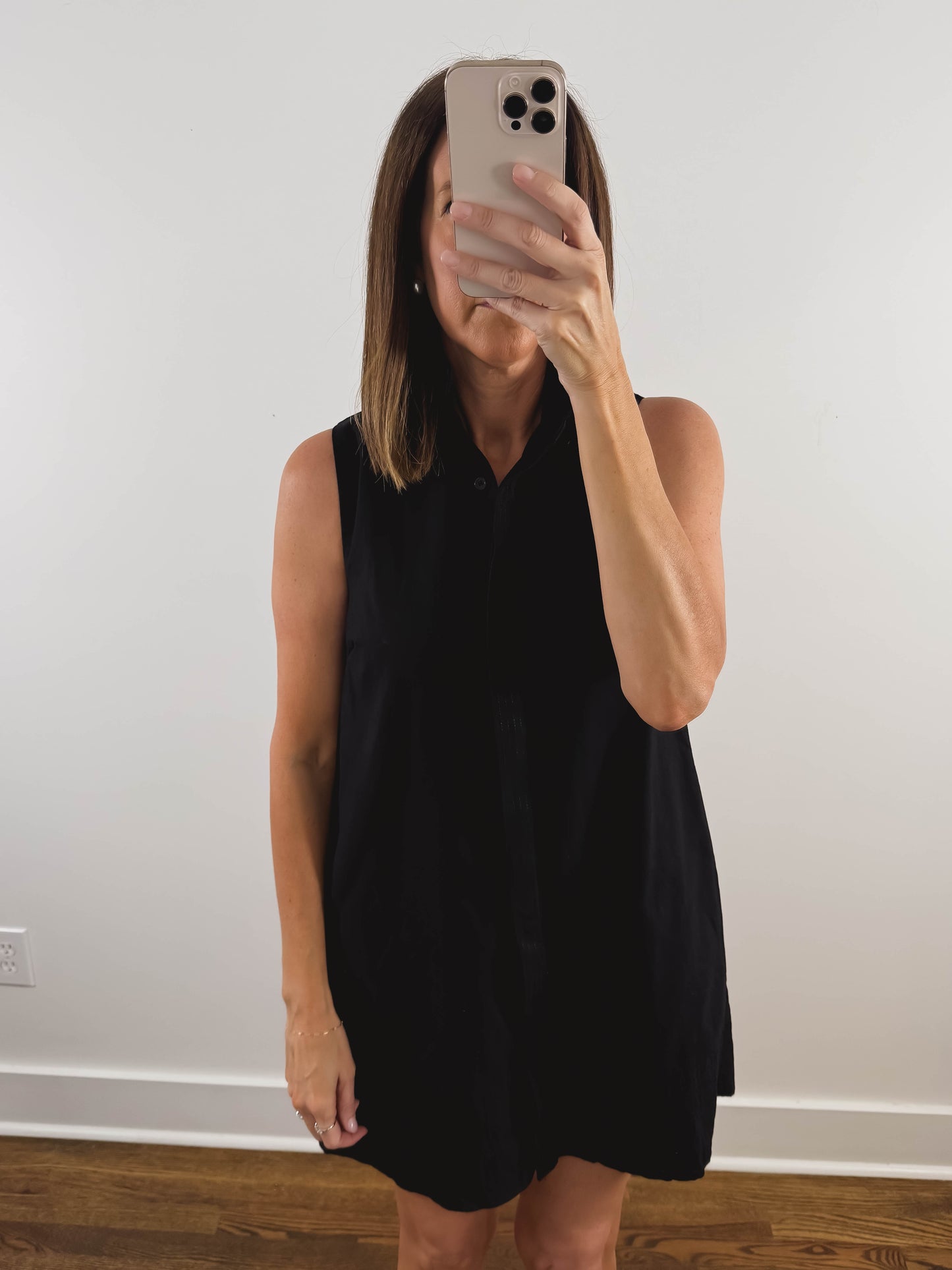 The Breezy Shift Dress in Black