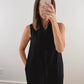The Breezy Shift Dress in Black