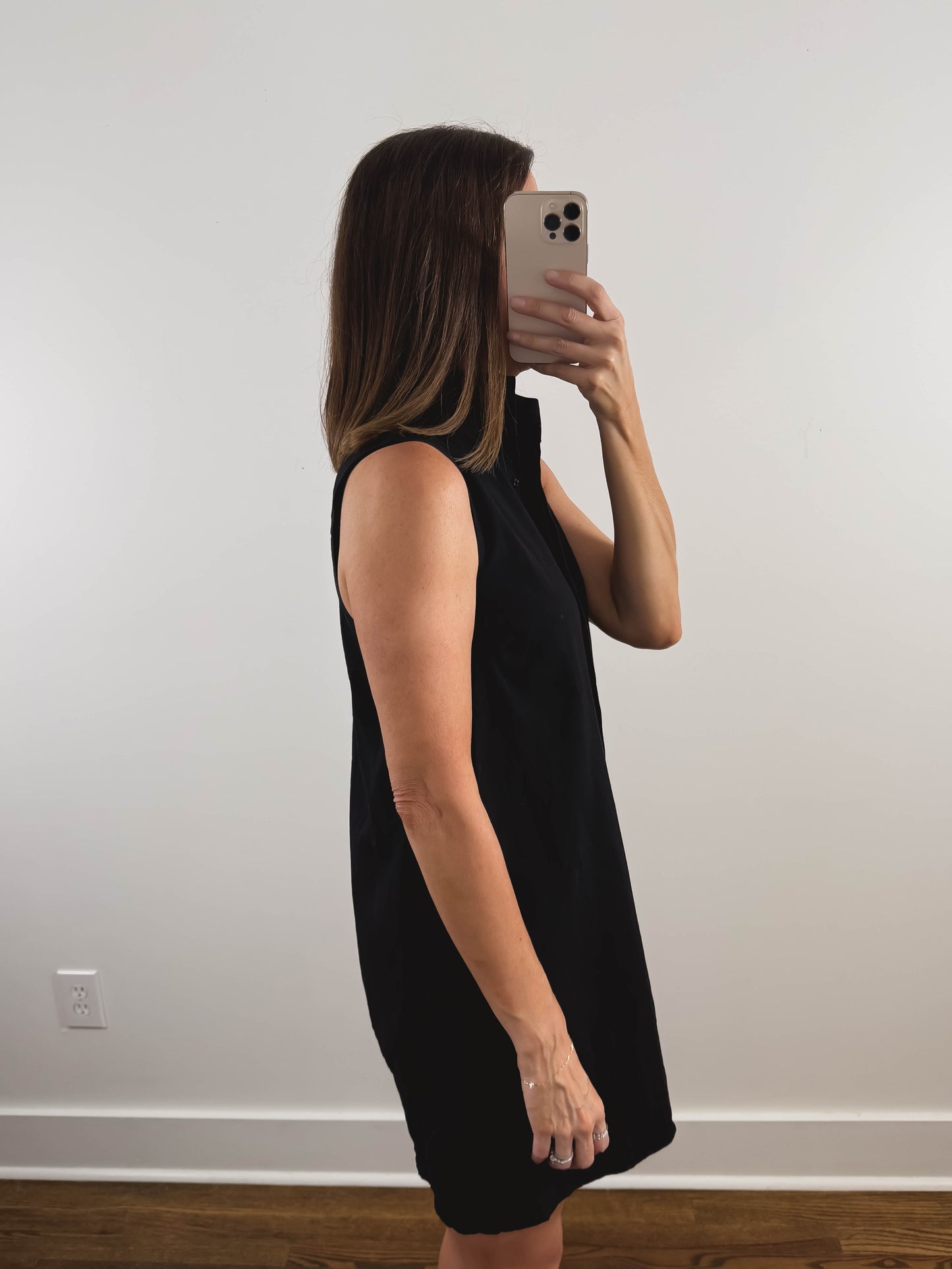 The Breezy Shift Dress in Black