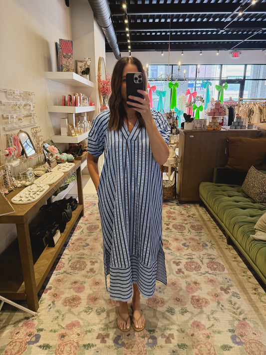 The Azalia Dress in Blue
