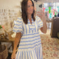 The Allison Striped Dress (S-2X)