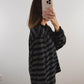 The Striped Boyfriend Top in Black