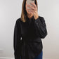 The Side Tie Top in Black