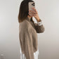 The Birch Layered Sweater in Tan