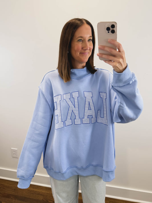 LAKE Mock Neck Oversized Sweatshirt