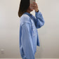 LAKE Mock Neck Oversized Sweatshirt