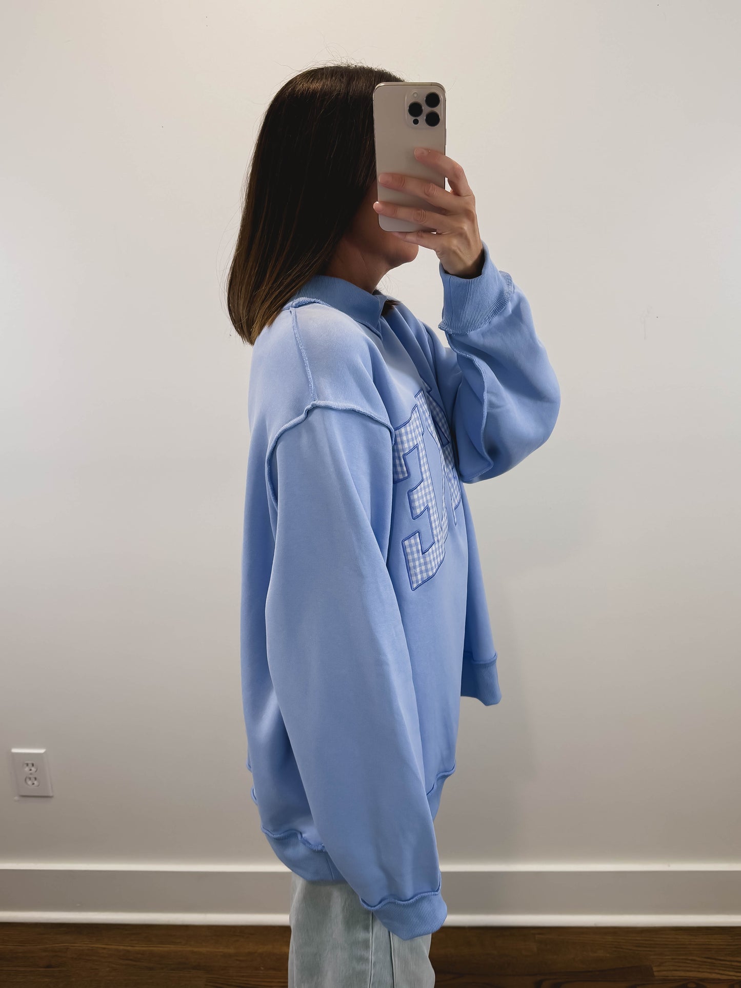 LAKE Mock Neck Oversized Sweatshirt