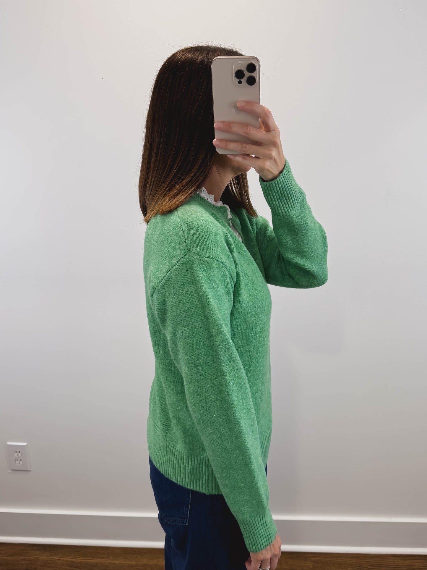 The Holly Ruffle Neck Sweater