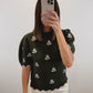 The Juliet Floral Sweater in Green
