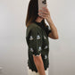 The Juliet Floral Sweater in Green